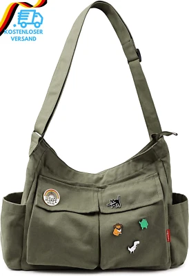 Captain Blues Canvas Messenger Bag Umhängetasche Crossbody Schulter Tote Hobo Ba