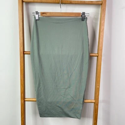 Kookai карандаш юбка женщин 1 Moss зеленый ребро вязаный тянуть на Midi эластичной повседневный - Изображение 1 из 4