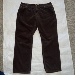 Michael Kors Pants Womens Size 14 Brown Corduroy Straight Mid Rise Used - Picture 1 of 17