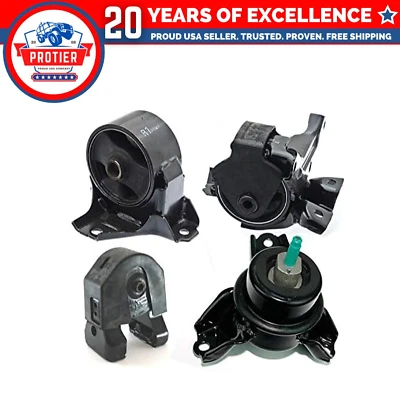 Fits 2009-2010 Hyundai Sonata 3.3L Engine Motor & Trans Mount Set 4pcs : A7162, Foto 1 de 2