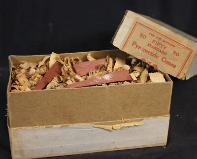 Vtg Orton Standard Pyrometric Cones Large #010 Ceramic Firing Craft Glaze 2.5" - Image 1 of 4