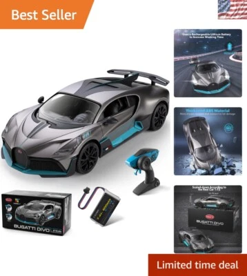 Fast 1/12 Scale Bugatti Divo RC Car - Rechargeable & Easy to Control for Kids - Image 1 of 4