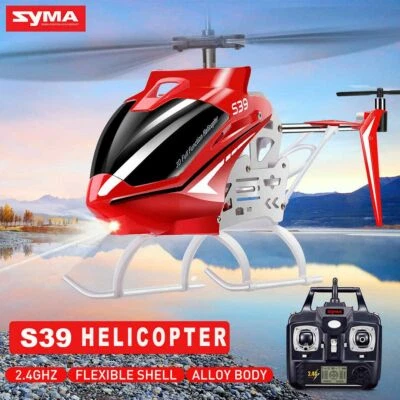  Raptor Alloy Medium RC Helicopter Dual Speed 2.4G Gyro Flight Centrino Syma S39 - Image 1 of 4