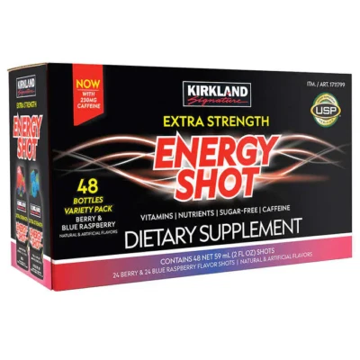 Kirkland Signature Extra Strength Energy Shot, 48 Bottles, 2 Oz Each Fresh! - Image 1 of 4