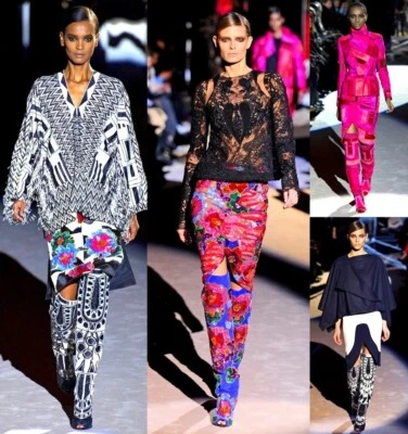 Botas Tom Ford Lentejuelas Flor Hasta el Muslo Azul Foto 1 de 4