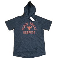 under armour men's project rock respect graphic short sleeve hoodie