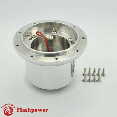 Flashpower Steering Wheel Adapter Boss Kit MG MGB GT Roadster Polished - Image 1 of 4