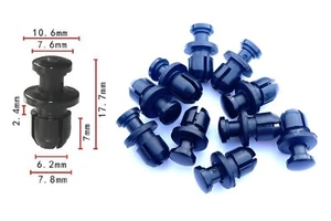 10x Honda 8mm Bodywork Fairing Clips Plastic Clip Screw Rivets 90657-SB0-003 - Bild 1 von 4
