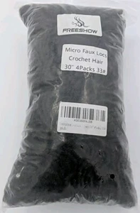 Freeshow Micro Faux Locks gehäkeltes Haar 30" Farbe #33 4er-Pack - Bild 1 von 2