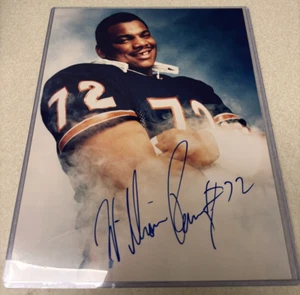 Foto autografiada por refrigerador William Perry de los Chicago Bears 8x10 con certificado de autenticidad - Imagen 1 de 3