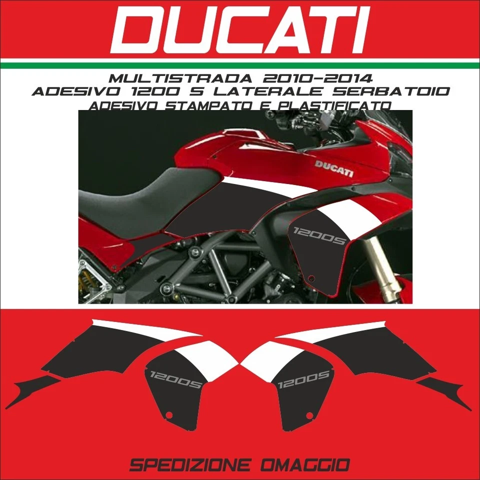 adesivo grafica DUCATI Multistrada 1200 2010-2011-2012-2013-2014