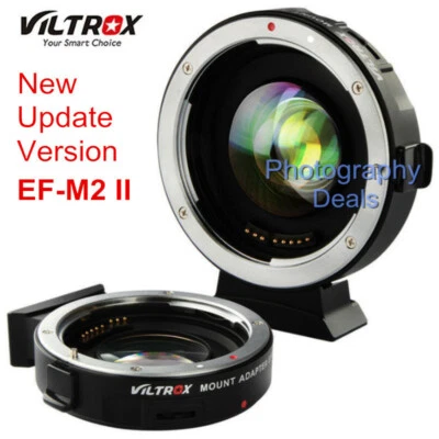 Viltrox EF-M2 II AF Adapter 0.71x Focal Reducer For EF Lens to Micro 4/3 MFT Cam - Image 1 of 4
