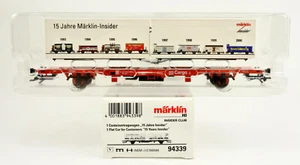MARKLIN HO SCALE 94339 DB CARGO FLAT CAR WITH LOAD #009-4 INSIDER  - Picture 1 of 10