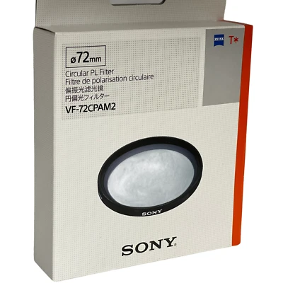 New SONY 72mm Circular Polarizer Filter VF-72CPAM2 Carl Zeiss - Image 1 of 4