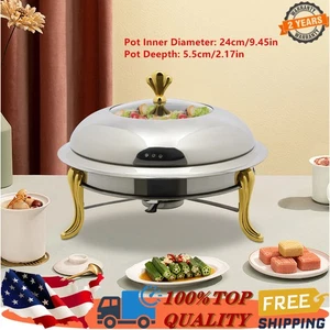 Dining Stove Buffet Set Chafing Dish Food Warmer Alcohol-fueled Stainless Steel - Picture 1 of 11