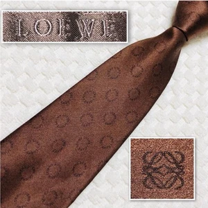 LOEWE LW Used Necktie Tie Ties Mens Unisex ALL SILK 100 Multicolor Gorgeous 4 - Picture 1 of 10