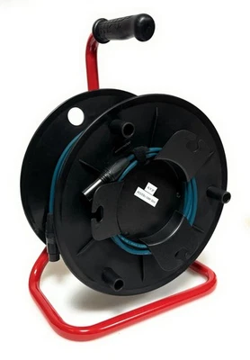DG SYSTEMS ITALIA SRL DG Systems - Avvolgicavo DMX con XLR 3P neri, cavo blu Made in Italy 30,40,50mt