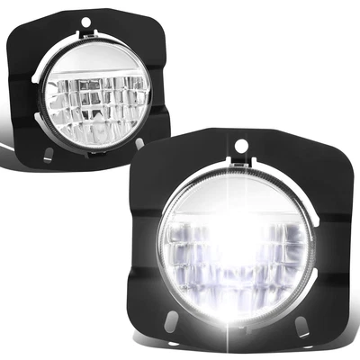 Fit 11-22 Kenworth T680 Full LED Fog Light Front Bumper Driving Lamps Clear Lens - Image 1 of 4