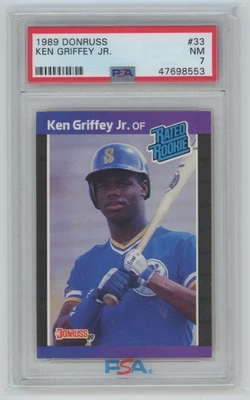 Donruss Rated Rookie 1989 PSA7 Ken Griffey Jr San Bernardino #33 Foto 1 de 2