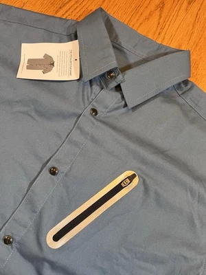 Pedaler's Pub Shirt Mens Medium Blue Urban Cycling BRAND NEW w/TAGS Vented BNWT - Image 1 of 4