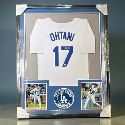 Shohei Ohtani Autographed & Framed LA Dodgers Jersey Signed 34x42” W/ Holo COA - Image 1 of 4