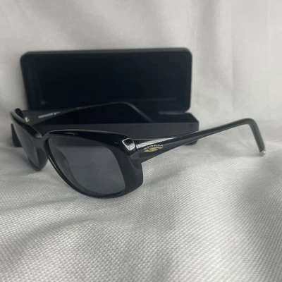 Gafas de sol vintage Signia by Serengeti Italia negras envolventes marco ojo de gato 56132 Foto 1 de 4