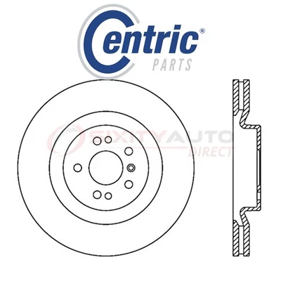 Centric C-TEK Disc Brake Rotor for 2008-2009 Mercedes-Benz ML320 3.0L V6 - ig Foto 1 de 4