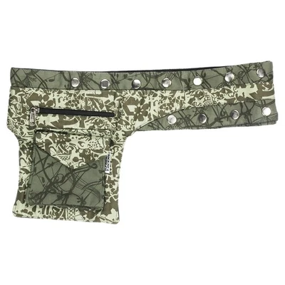 Gürteltasche Janis oliv Blätter Bauchtasche Hüfttasche Festival Goa Hippie - Bild 1 von 4