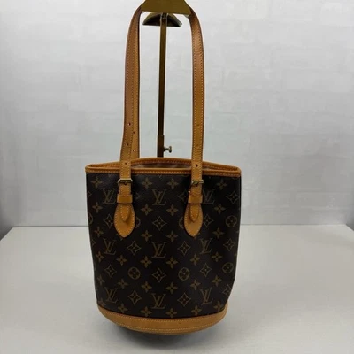 Louis Vuitton Monogram Canvas Petit Bucket PM Bag LV - Image 1 of 4