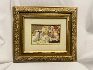 HC Plumb Five Cat Senses Kitten Print 13” X 15” Frame 4.5” X 5.5” - Picture 1 of 7