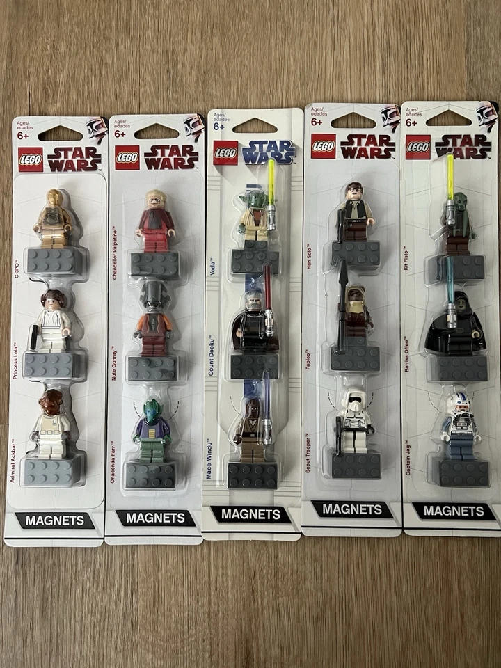 Lego Star Wars Minifiguras (5 Juegos) 852843 852844 852845 852947 852555 imanes Foto 1 de 1