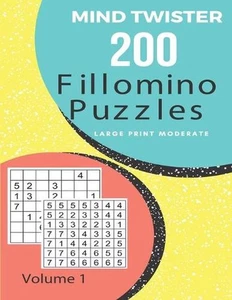 Mind Twister - 200 Fillomino Puzzles - Large Print Moderate Volume 1 by Kamala L - Imagen 1 de 1