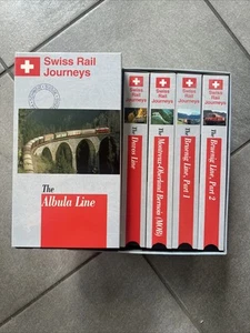 Swiss Rail Journeys l & ll - 12 VHS Tapes of Breathtaking Alpine Scenery 1994/95 - Picture 1 of 4