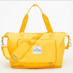 NEW Guy Frankie Women's Foldable Travel Pelu Bag, One Size, Banana Yellow - Picture 1 of 3