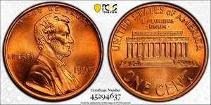 1995 DOUBLE DIE OBVERSE (DDO) CENT ERROR🌟PCGS MS 68 RD🌟PRICE CUT for FAST SALE - Bild 1 von 3