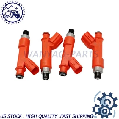 4X Inyectores de combustible para Toyota Corolla 1,8 L 1998-2008 y Matrix 1,8 L 2003-2008 Foto 1 de 4