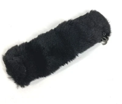 Chanel Authentic Pre-owned Coco Mark Bracelet Fur Bangle Black Women Width 85mm - Image 1 of 4