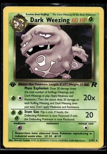 Dark Weezing (14) 14/82 Pokemon Team Rocket 1st edition Non Holo - Picture 1 of 2