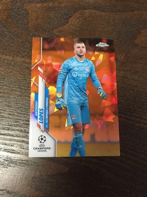 2019-20 Topps Chrome Sapphire Anthony Lopes Olympique Lyonnais Orange 2/50 - Image 1 of 2