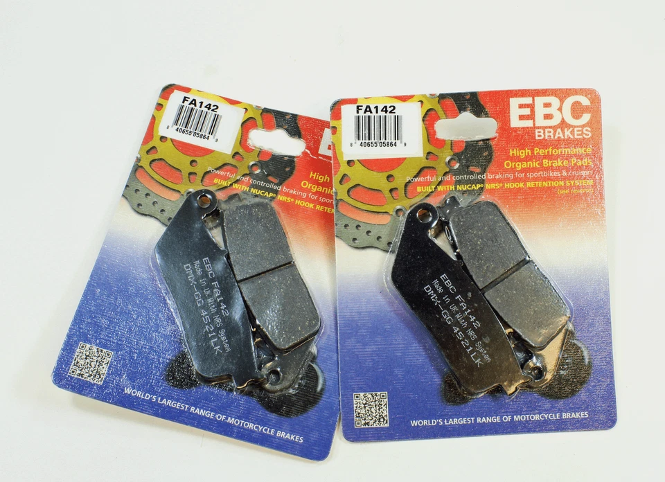 EBC Organic High Perf Brake Pads for 1990-1991 Honda CBR 1000 F Front 2 Pair - Image 1 of 1