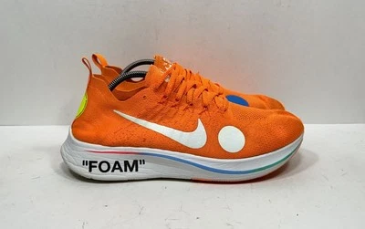 Nike X Off-White Zoom Fly Mercurial Flyknit Total Orange Mens Size 11 AO2115-800 - Image 1 of 4
