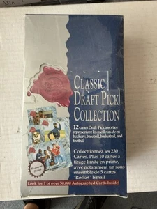 1991 Classic Draft Picks Bilingual Edition - Factory Sealed Hobby Box - Picture 1 of 3