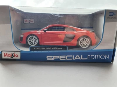 Audi R8 V10 Rouge Maisto 1.24 - Photo 1/4