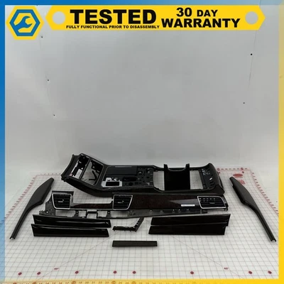 11-14 Audi S8 A8 Quattro DASH DOOR CENTER CONSOLE COVER MOLDING TRIM SET OEM - Image 1 of 4