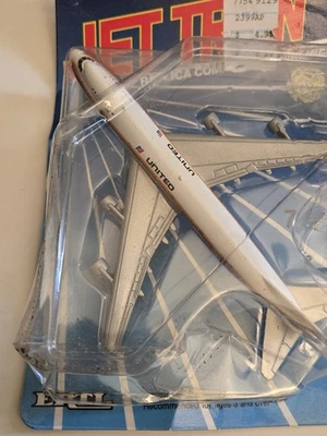 New Sealed ERTL JET TRAN Diecast Toy United Airlines 747 Commercial Airliner 88  - Image 1 of 4