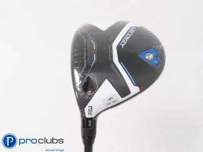 New! Left Handed Cobra Aerojet 15* 3 Wood - Lin-Q White 7F4 Stiff Flex - 451678 - Image 1 of 4