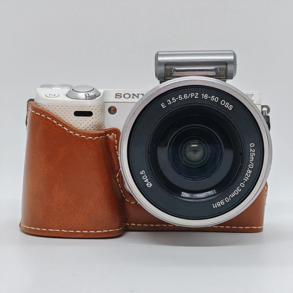 Correa de agarre de medio estuche protector de cuero para cámara Sony NEX5 NEX5T NEX5R Foto 1 de 1