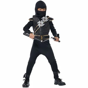 Elite Ninja japanischer Krieger Kämpfer Buch Woche Kinder Jungen Kostüm - Bild 1 von 3