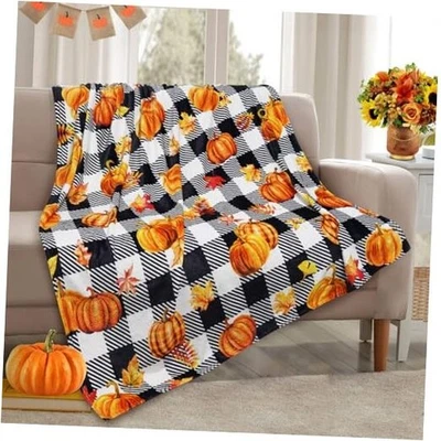 Черно-белое одеяло в клетку Buffalo Pall Throw для осени черно-белое клетчатое - Изображение 1 из 4