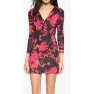 Diane Von Furstenburg Reina Floral Daze 100% Silk Dress sz 12 - Picture 1 of 4